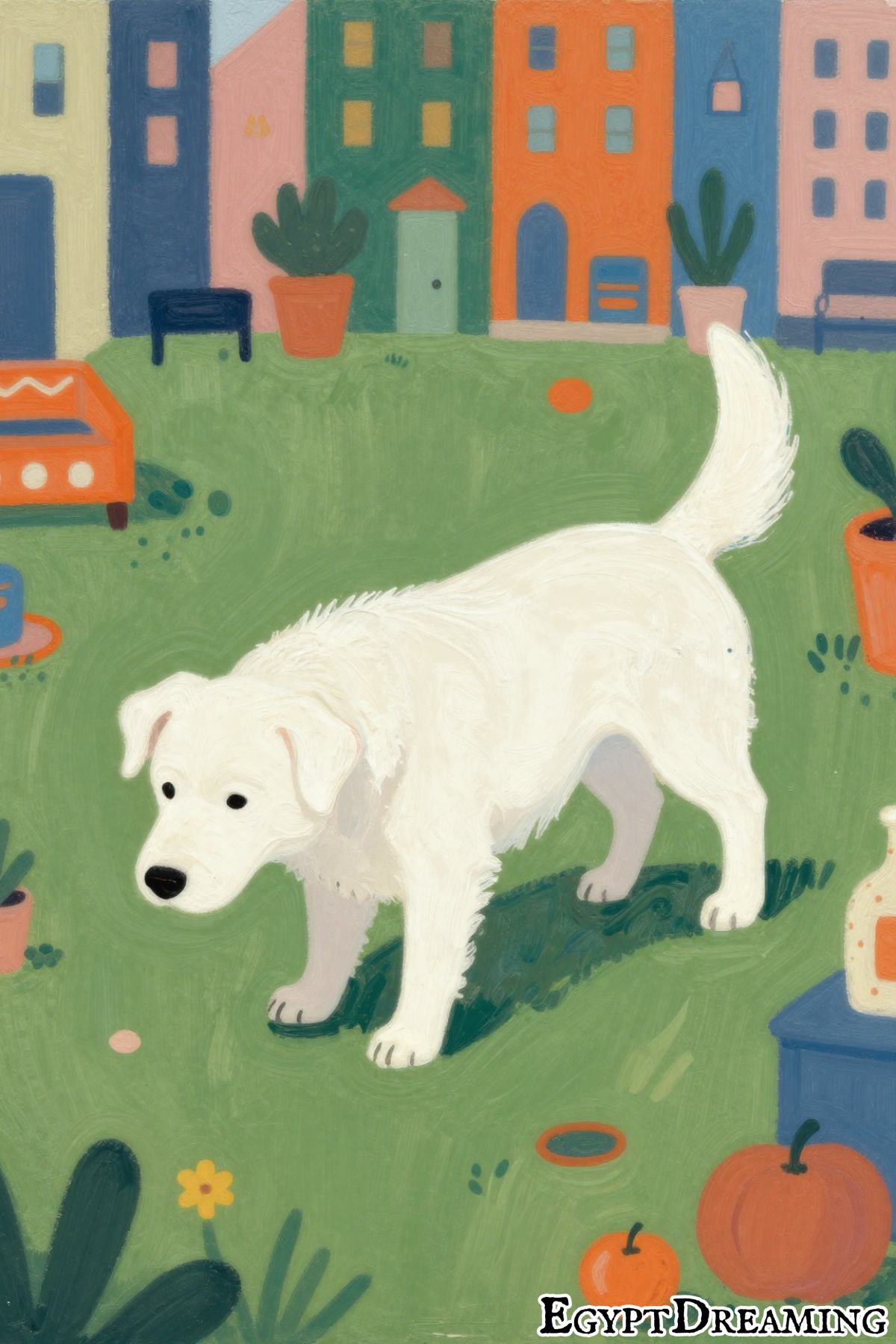 what does a white dog mean in a dream