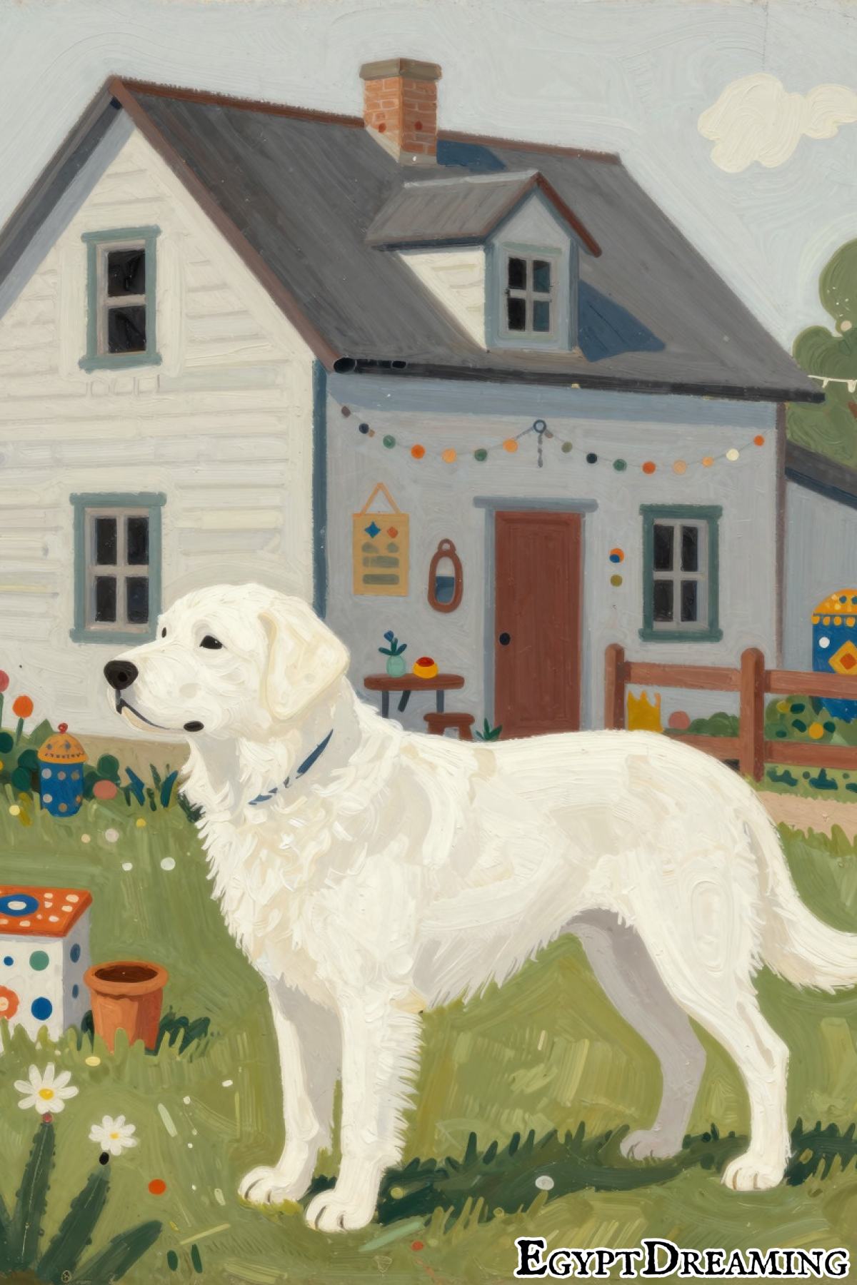 interpretation of white dog dream