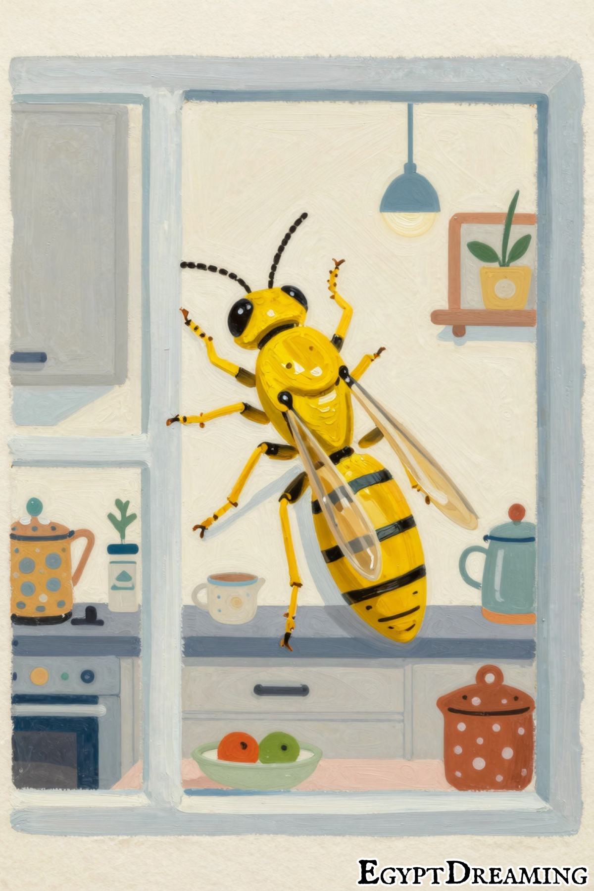 yellow jacket appearing in dream