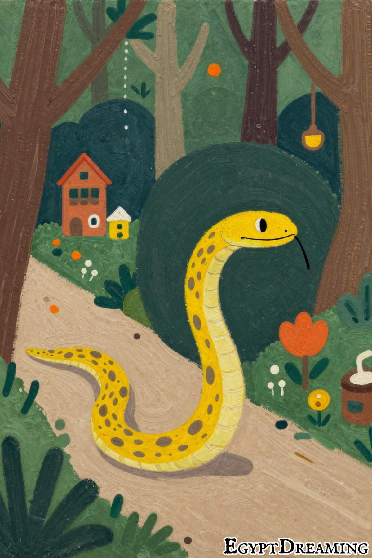 what does a yellow snake mean in a dream