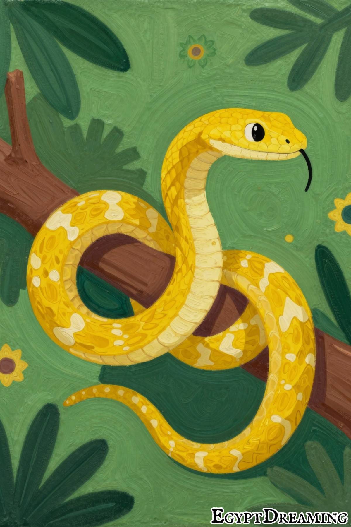 meaning of yellow snake in dream